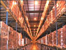 Warehouse of stockpiled supplies